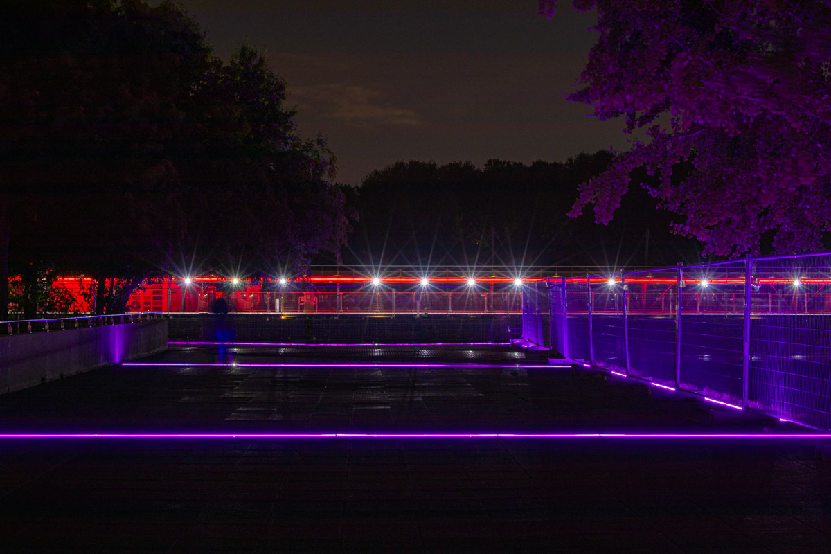 caniveaux lumineux LED ACTiLED parc La Villette PARIS
