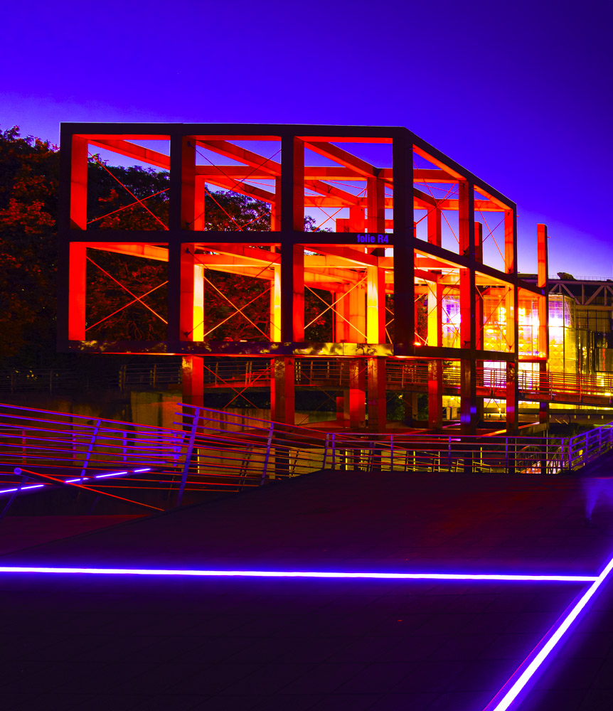caniveaux lumineux ACTiLED parc La Villette PARIS