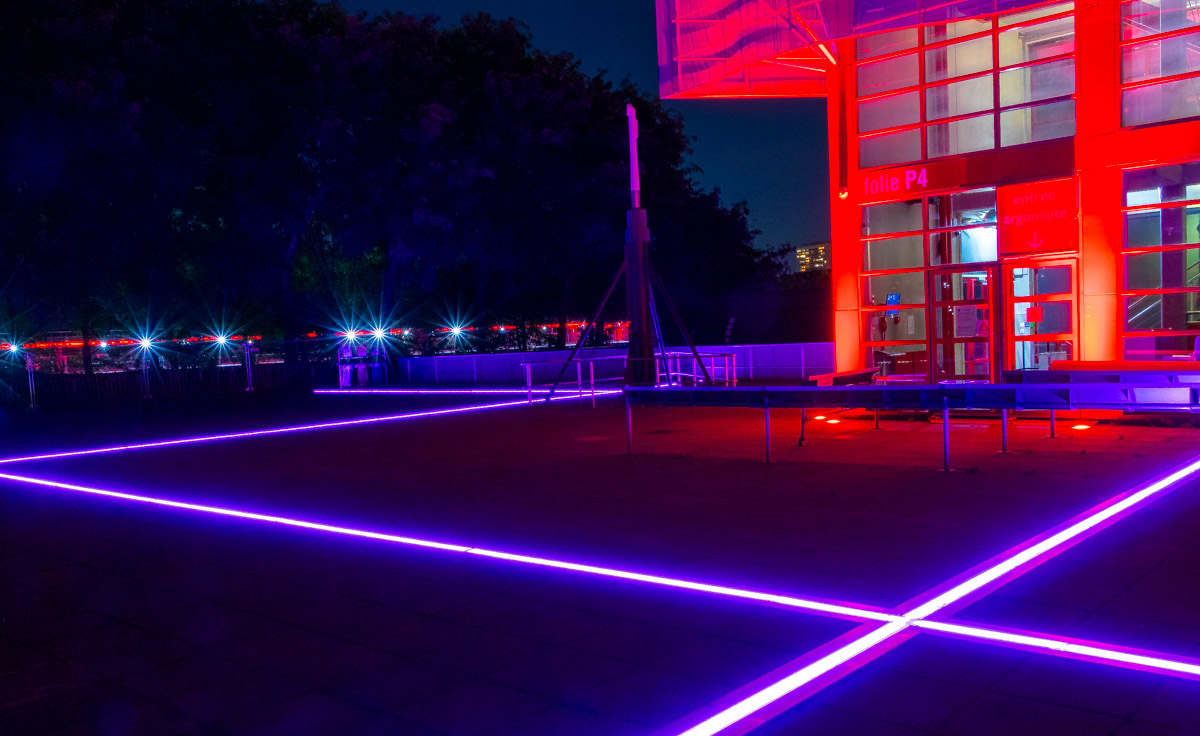 caniveaux lumineux ACTiLED parc La Villette PARIS