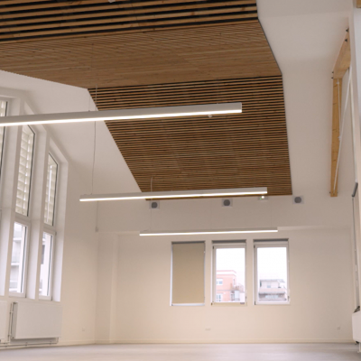 lineaire ACTiLED suspendus Ecole Joliot Curie La Courneuve