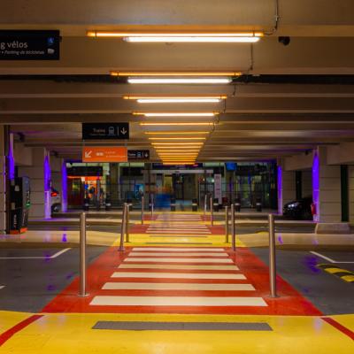 parking velo eclairage LED made in France ACTiLED gare SNCF PARIS