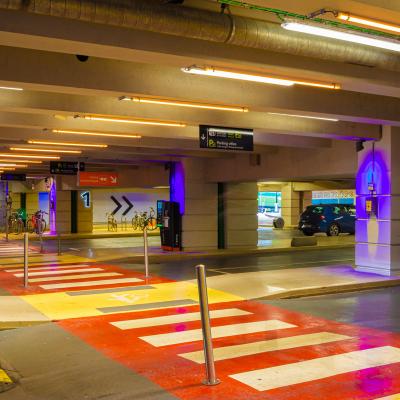 parking velo eclairage LED made in France ACTiLED gare SNCF PARIS