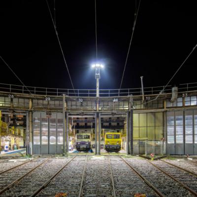 projecteur LED technicentre ferroviaire
