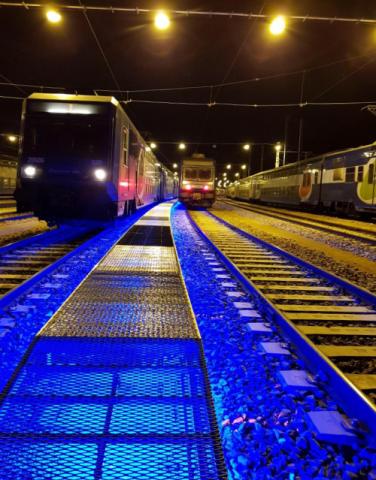eclairage signalisation ferroviaire bleu ACTiLED
