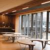linéaires plafond bois ACTiLED Lighting circulation Lycée Alice Milliat Pontchâteau 