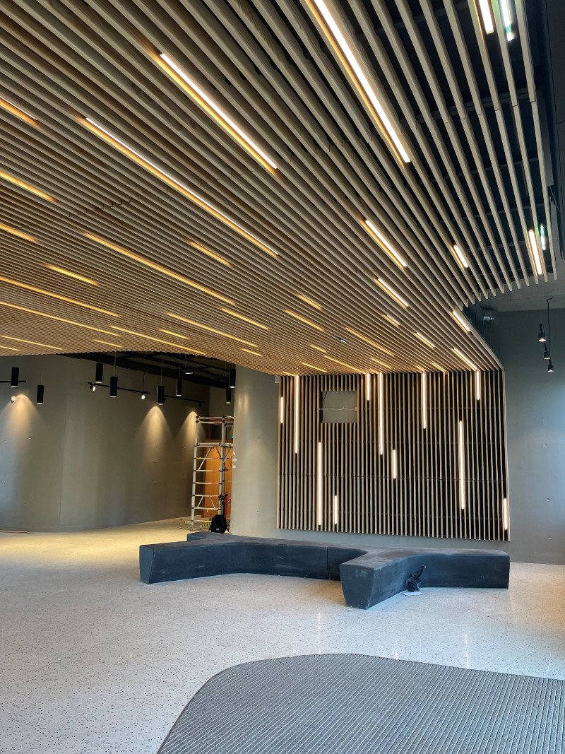 profilé aluminium encastrable plafond bois éclairage LED ACTiLED