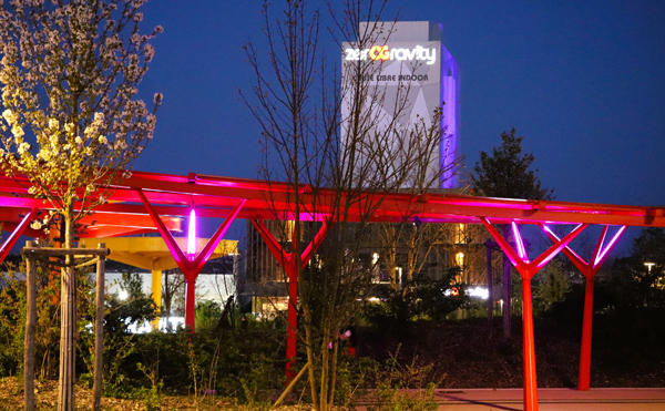 Pergola Futuroscope éclairage ACTiLED zeroGravity