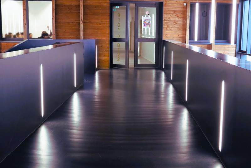 main courante lumineuse ACTiLED Lycee Savenay