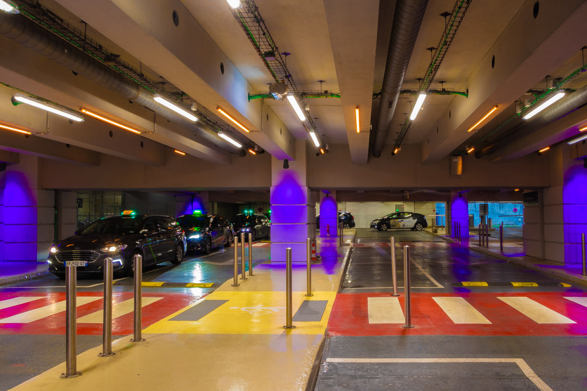 parking velo eclairage LED made in France ACTiLED gare SNCF PARIS