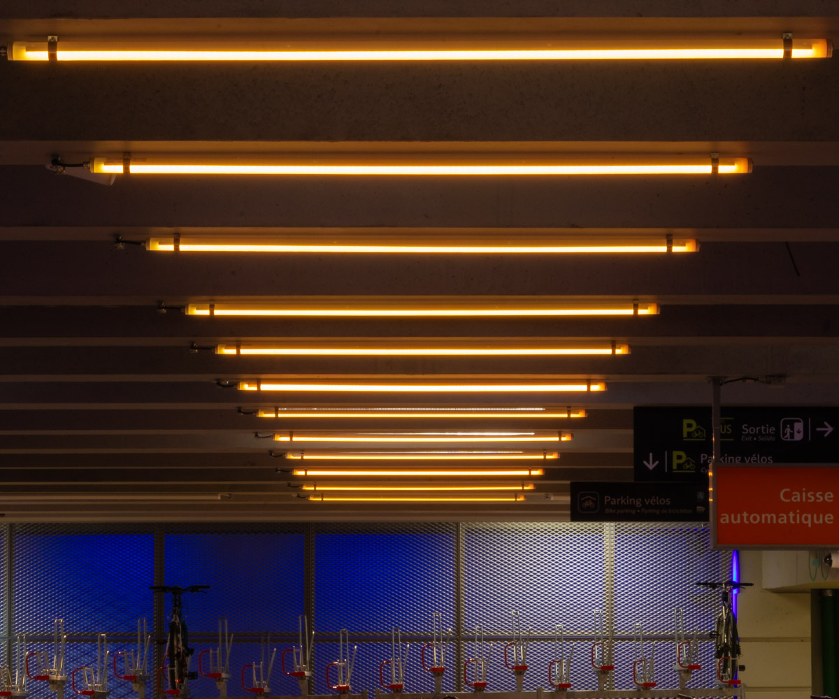 parking velo eclairage LED made in France ACTiLED gare SNCF PARIS