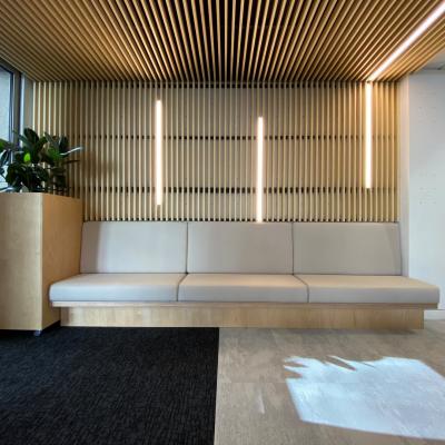 linéaires ACTiLED dans plafond bois ARDEMO