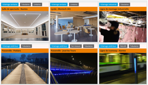 Réalisation - projets d'éclairage avec les produits ACTiLED